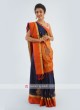 Dual Color Silk Saree